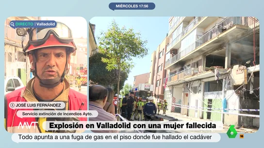 "Mucha gente en balcones pidiendo socorro": así encontraron los bomberos el escenario de la explosión de Valladolid "Mucha gente en balcones pidiendo socorro": así encontraron los bomberos el escenario de la explosión de Valladolid