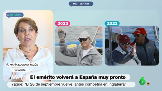 María Eugenia Yagüe desvela el motivo que se esconde tras el cambio de aspecto del emérito María Eugenia Yagüe desvela el motivo que se esconde tras el cambio de aspecto del emérito