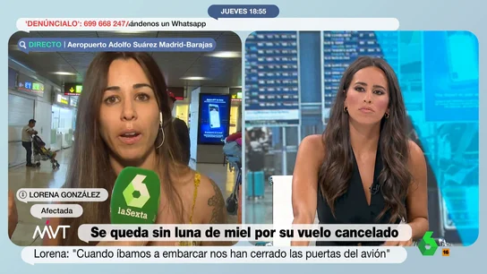 pasajera en tierra - vuelo cancelado pasajera en tierra - vuelo cancelado