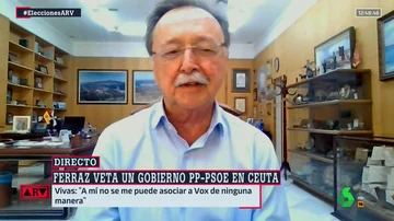 El presidente de Ceuta, Juan Jesús Vivas, en Al Rojo Vivo este viernes