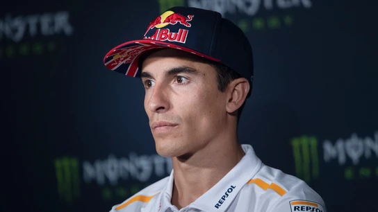 Marc Márquez, con gesto serio Marc Márquez, con gesto serio