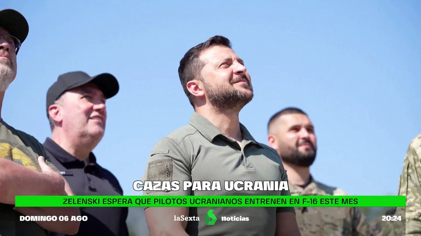 Zelenski espera que un grupo de pilotos ucranianos entrenen en cazas F-16 este mes Zelenski espera que un grupo de pilotos ucranianos entrenen en cazas F-16 este mes