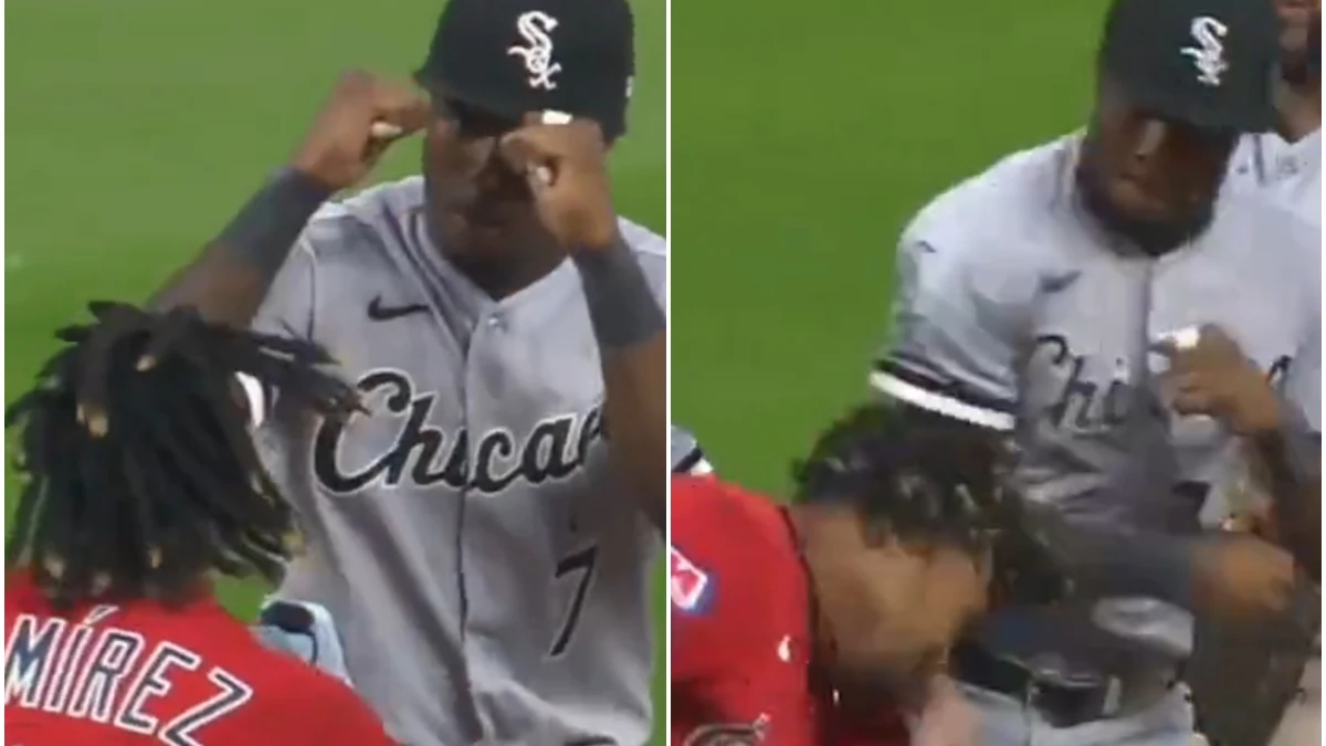 Pelea a puñetazos entre Tim Anderson y José Ramírez