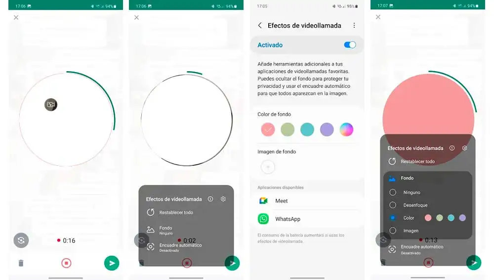 Cambiar de fondo de las notas de video en Whatsapp Cambiar de fondo de las notas de video en Whatsapp