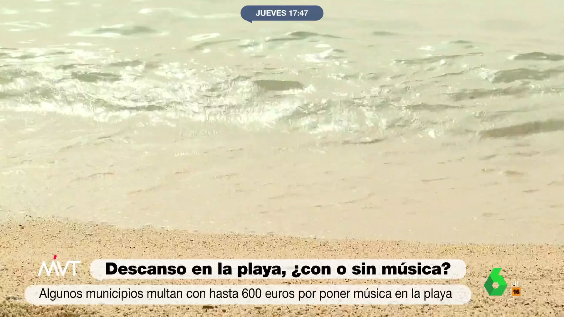 ¿Te pueden multar por poner música alta en la playa?