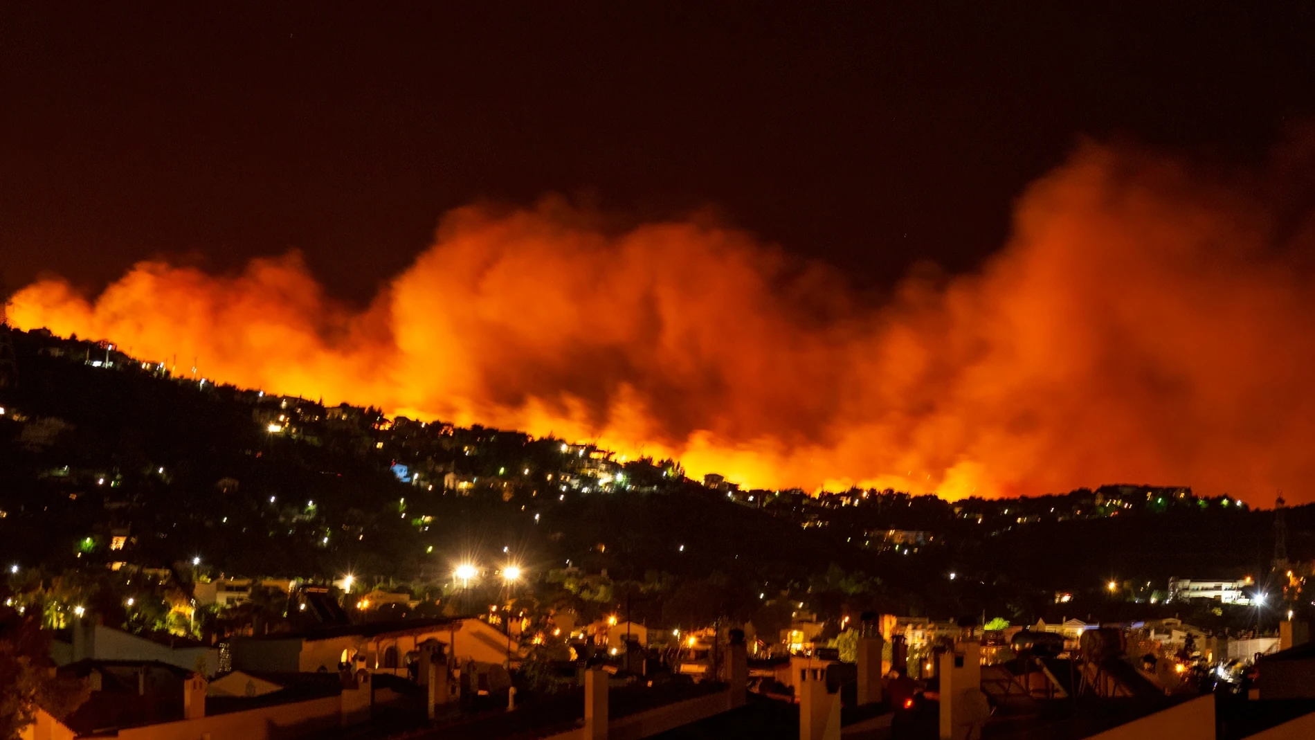 Incendio forestal en Grecia, en una imagen de archivo