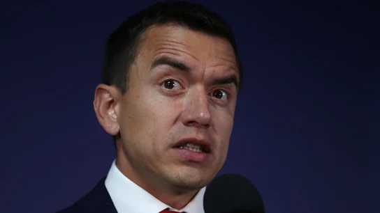 El candidato Daniel Noboa, en una fotografía de archivo. El candidato Daniel Noboa, en una fotografía de archivo.