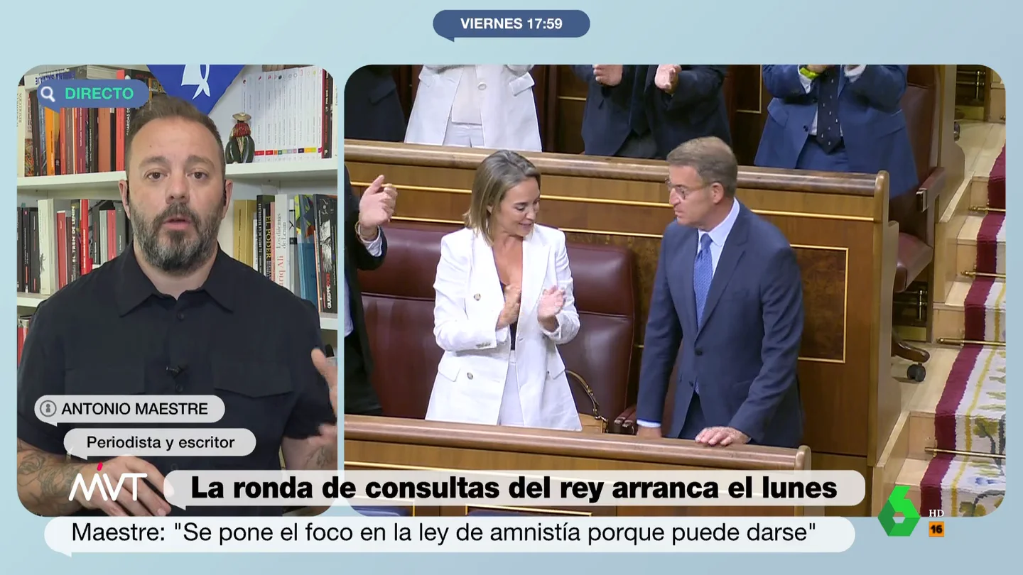 Maestre, sobre la investidura de Feijóo Maestre, sobre la investidura Feijóo