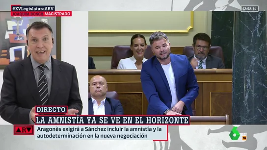 ARV - El juez Joaquim Bosch explica las claves de una posible amnistía: así es cómo podría hacerse ARV - El juez Joaquim Bosch explica las claves de una posible amnistía: así es cómo podría hacerse