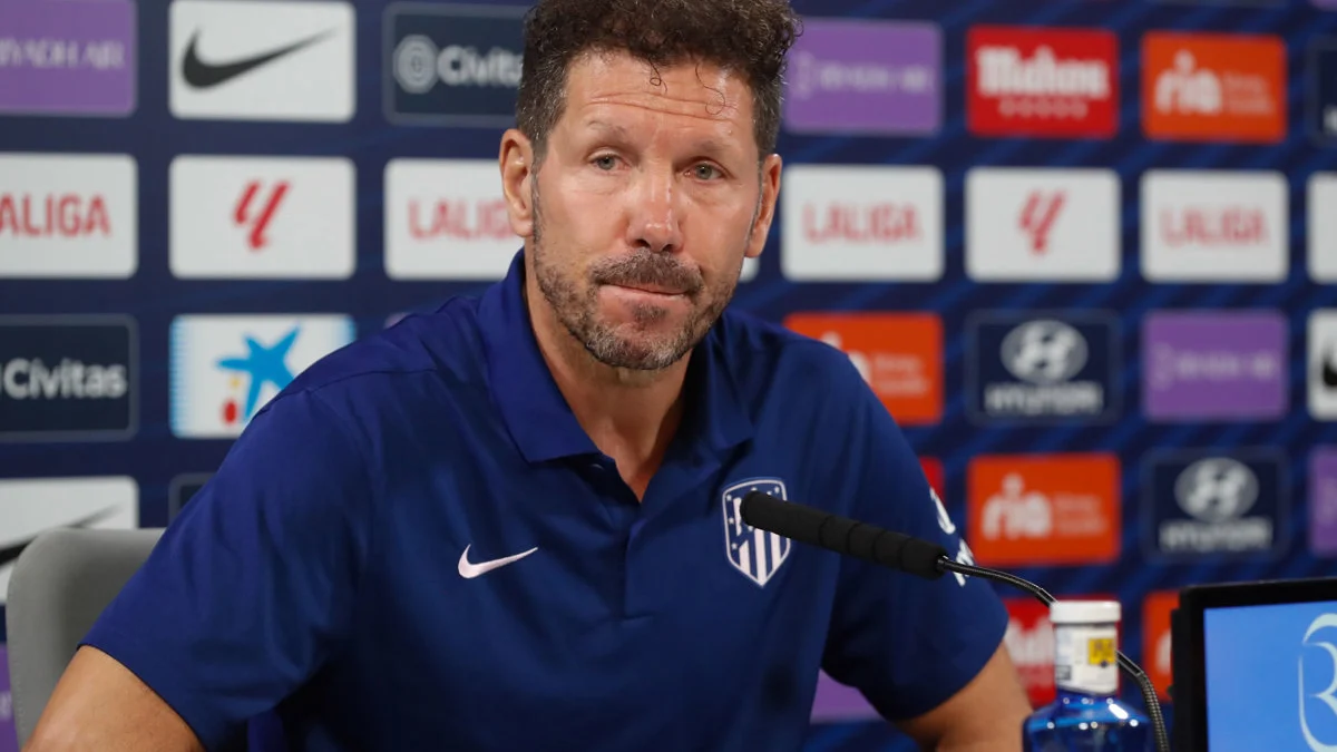 Diego Simeone, en rueda de prensa