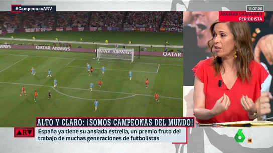 Ángeles Caballero, sobre la victoria de la Selección: "Hemos salido de la cocina y han ganado" Ángeles Caballero, sobre la victoria de la Selección: "Hemos salido de la cocina y han ganado"
