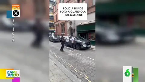 La inesperada respuesta de Pep Guardiola a un policía cuando le pide una foto tras multarle