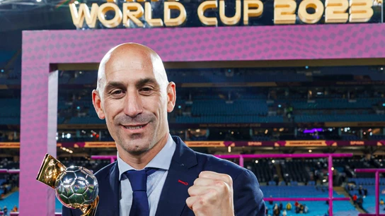 Rubiales celebra el Mundial logrado por la Selección de fútbol femenina Rubiales celebra el Mundial logrado por la Selección de fútbol femenina