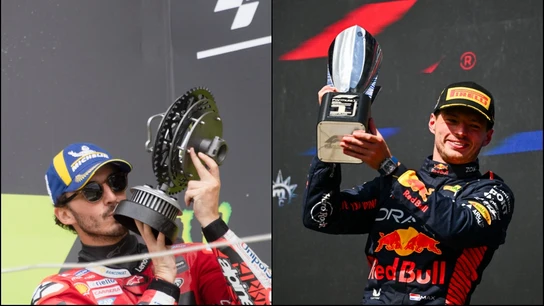 Pecco Bagnaia y Max Verstappen Pecco Bagnaia y Max Verstappen
