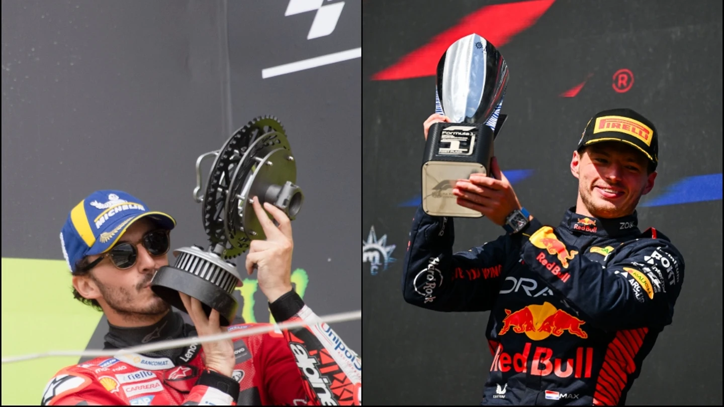 Pecco Bagnaia y Max Verstappen Pecco Bagnaia y Max Verstappen