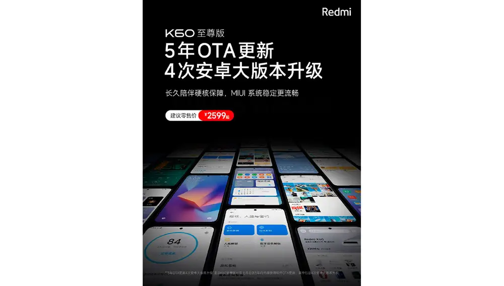 El nuevo soporte de los Redmi K60 Extreme Edition El nuevo soporte de los Redmi K60 Extreme Edition