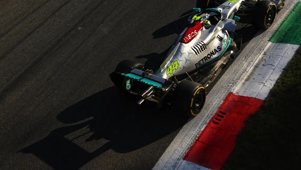 Lewis Hamilton en el GP de Italia 2022