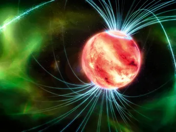 Recreación artística de la enana marrón LSR J1835+3259 Recreación artística de la enana marrón LSR J1835+3259