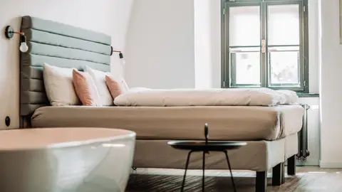 Imagen de una habitación de hotel Imagen de una habitación de hotel