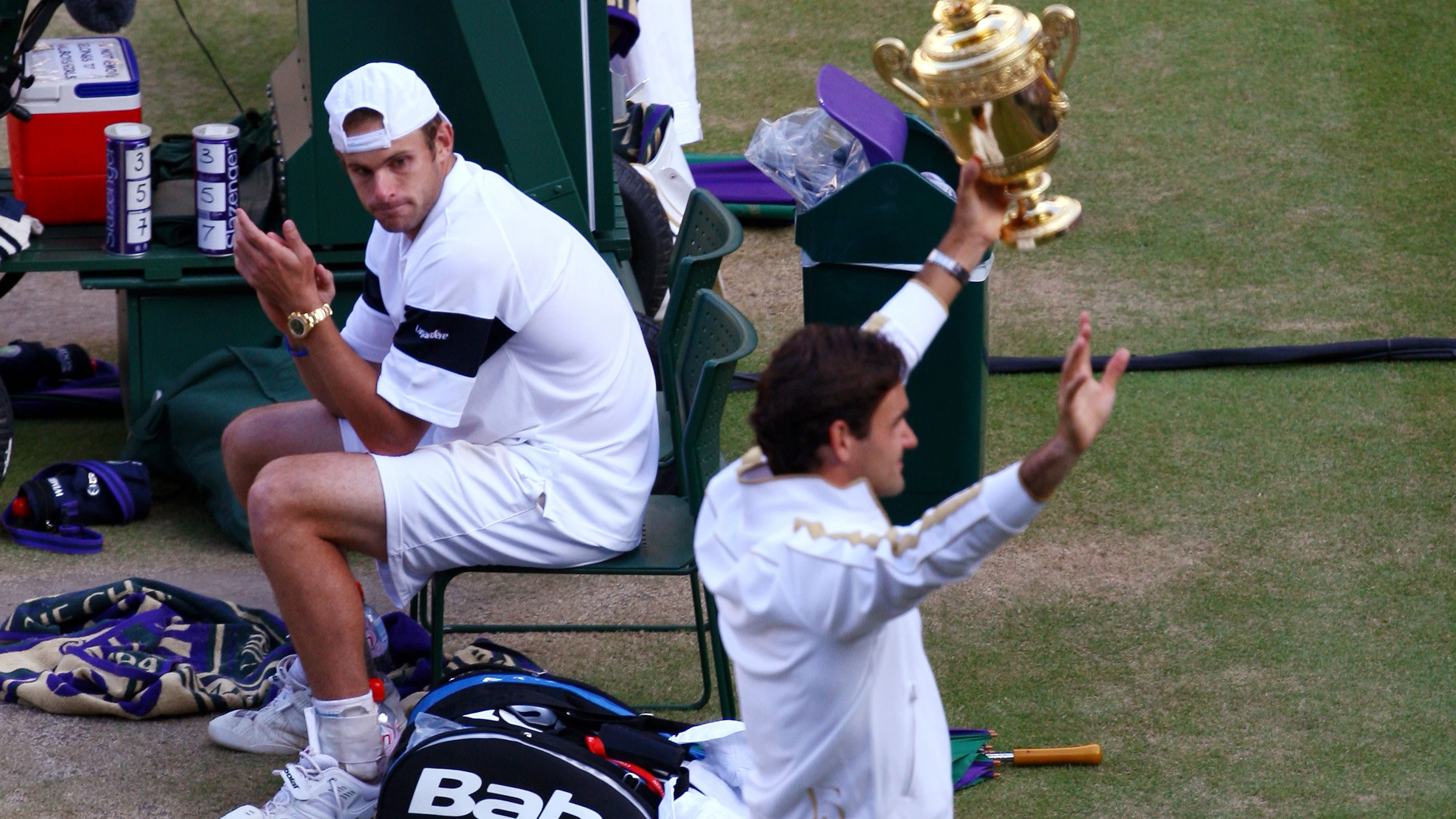 Roger Federer y Andy Roddick