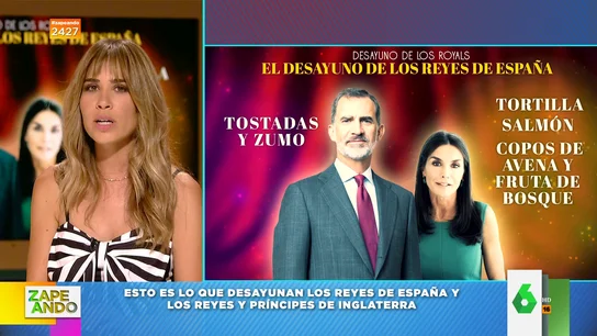 Zapeando descubre qué desayunan los reyes de España y los reyes y príncipes de Inglaterra. ZAPEANDO DESAYUNO REYES