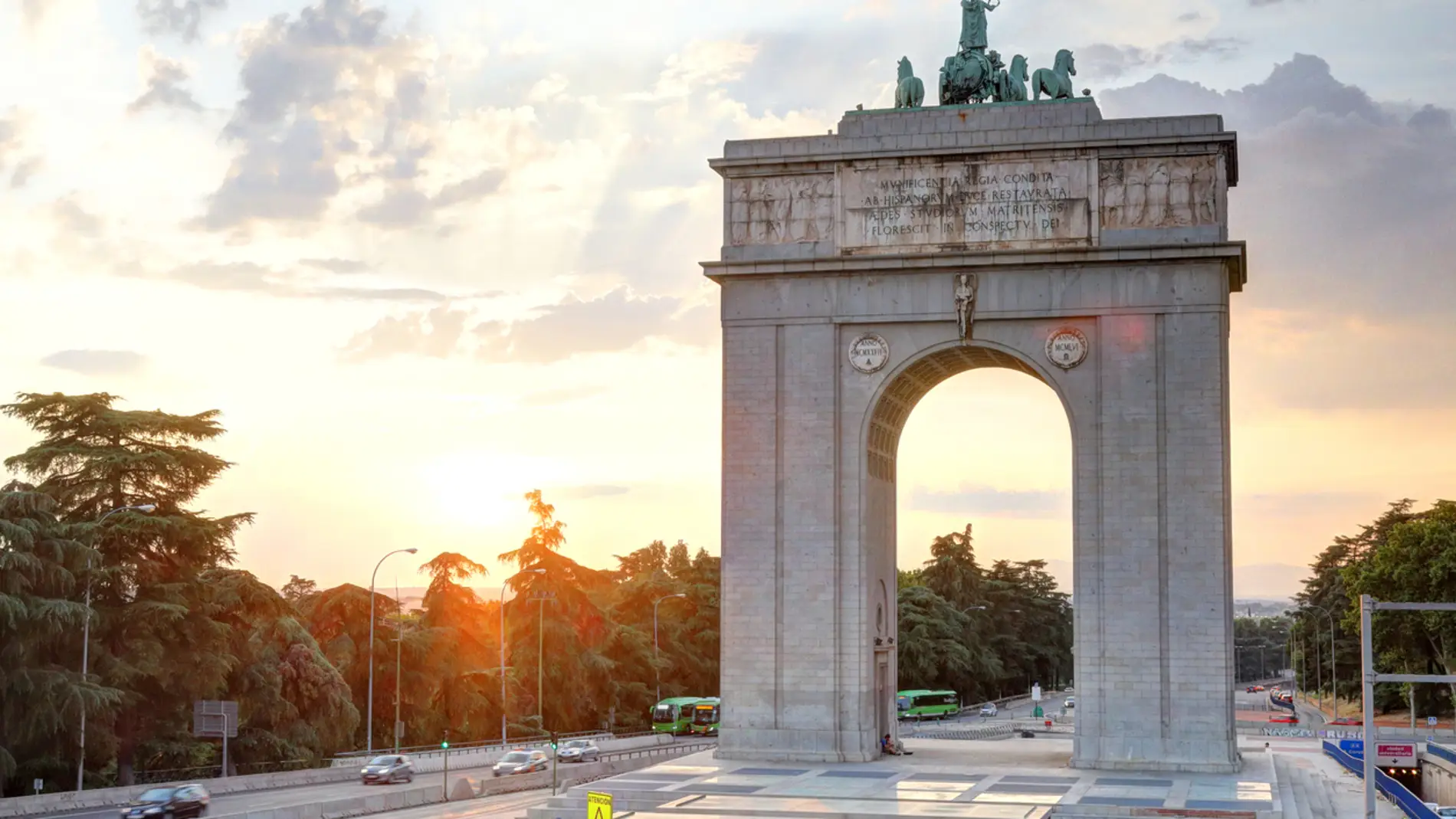 Arco del triunfo de Moncloa, en Madrid