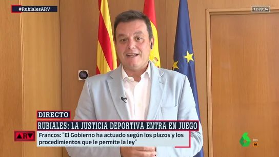 Francos: "Si el TAD no admite a trámite la denuncia, esa vía ha acabado" Francos: "Si el TAD no admite a trámite la denuncia, esa vía ha acabado"