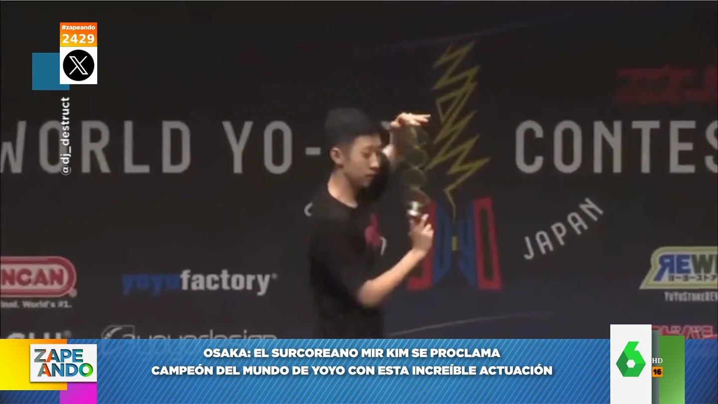 "Son auténticas virguerías": la increíble exhibición del campeón del mundo de yoyó "Son auténticas virguerías": la increíble exhibición del campeón del mundo de yoyó