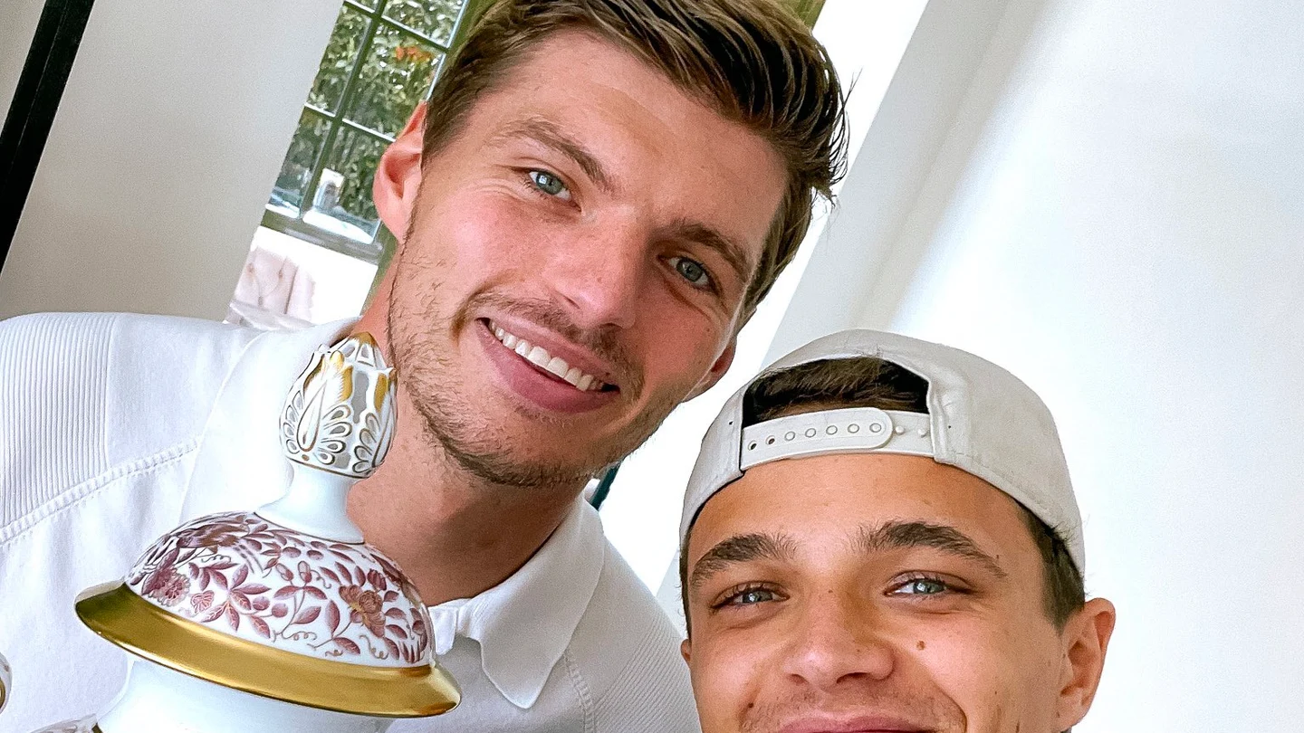 Max Verstappen y Lando Norris Max Verstappen y Lando Norris
