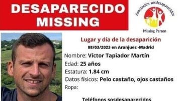 Encuentran un cadáver que podría ser el del desaparecido Víctor Tapiador junto a una torre eléctrica de Aranjuez