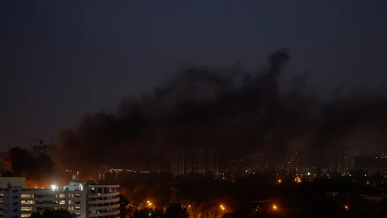 Humo sobre Kyiv tras un ataque ruso con misiles el miércoles 30 de agosto de 2023 Humo sobre Kyiv tras un ataque ruso con misiles el miércoles 30 de agosto de 2023
