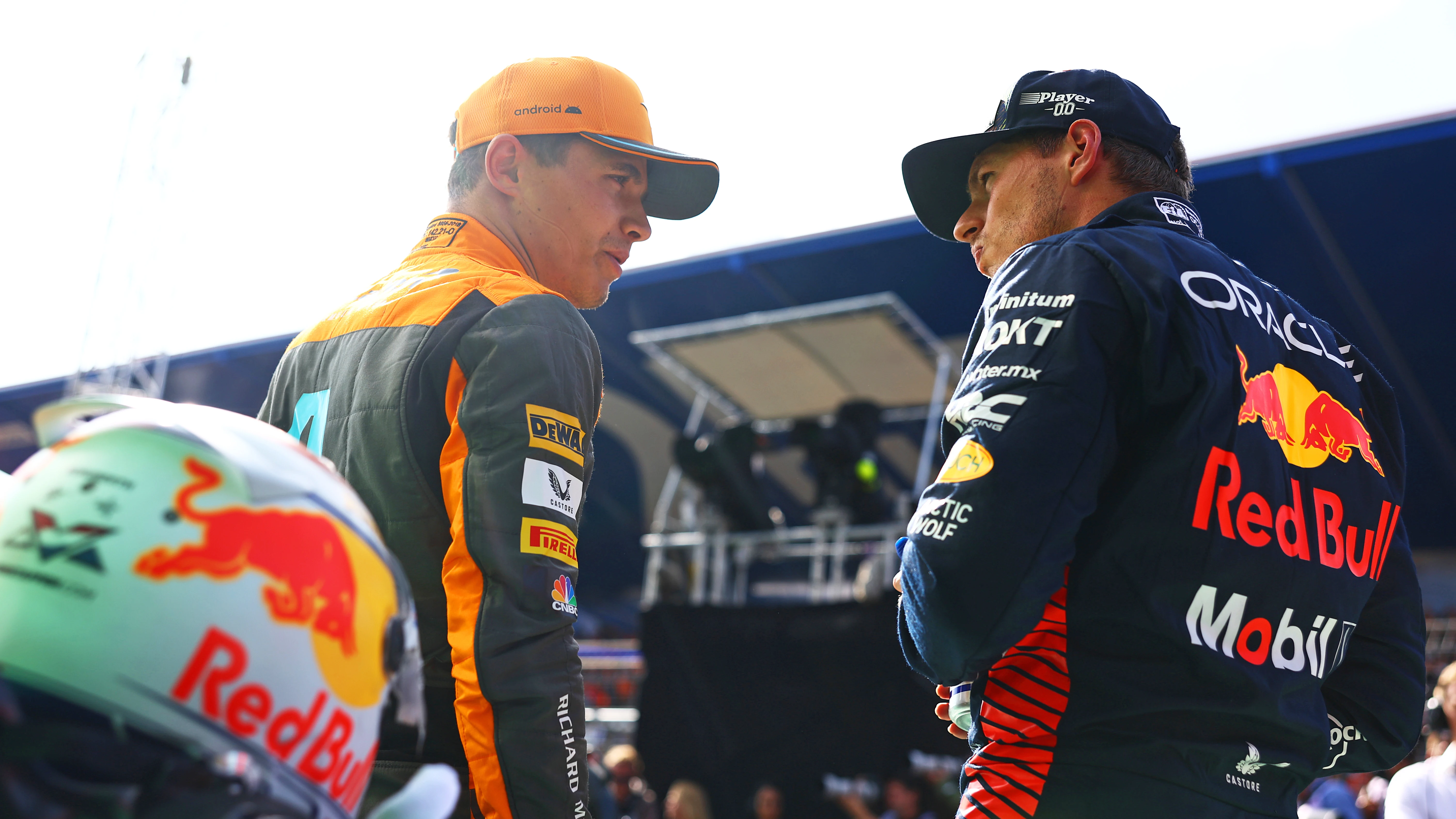 Lando Norris y Max Verstappen