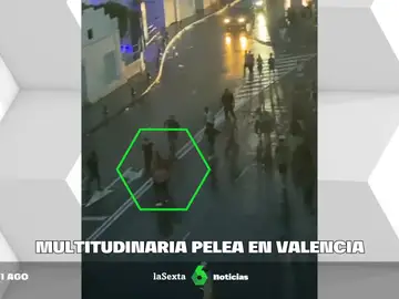Multitudinaria pelea a la salida de una discoteca en Valencia
