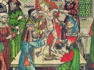 Lienzo en el que se plasma lo que en la Edad Media se llamaba 'libelo de sangre'.