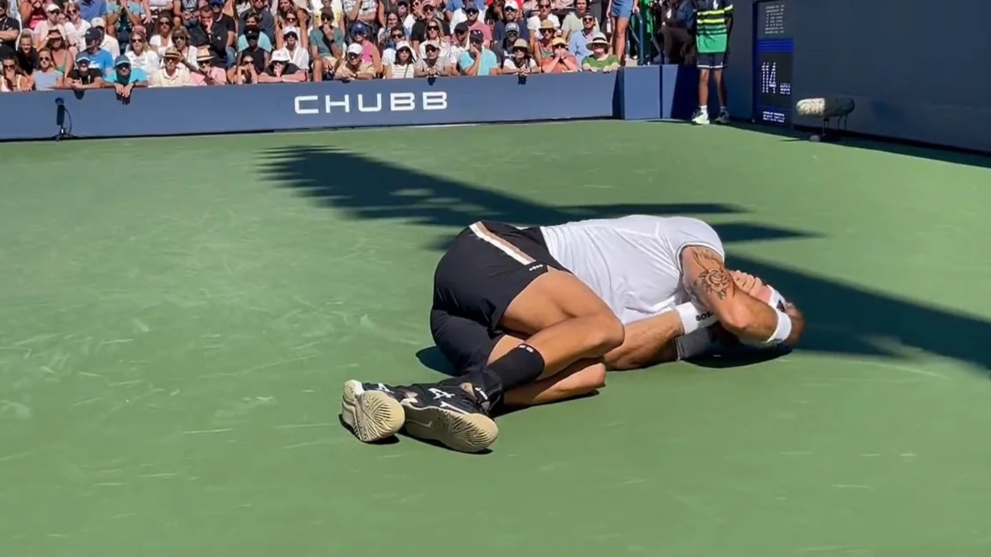 Lesión de Berrettini en el US Open Lesión de Berrettini en el US Open