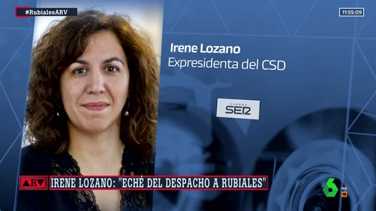 Irene Lozano, expresidenta del Consejo Superior de Deportes. Irene Lozano