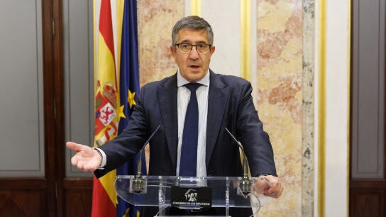 El portavoz socialista en el Congreso, Patxi L&oacute;pez, en la sesi&oacute;n constitutiva de la C&aacute;mara Baja