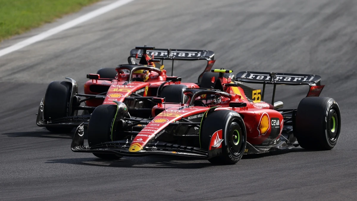 Carlos Sainz, contra Charles Leclerc