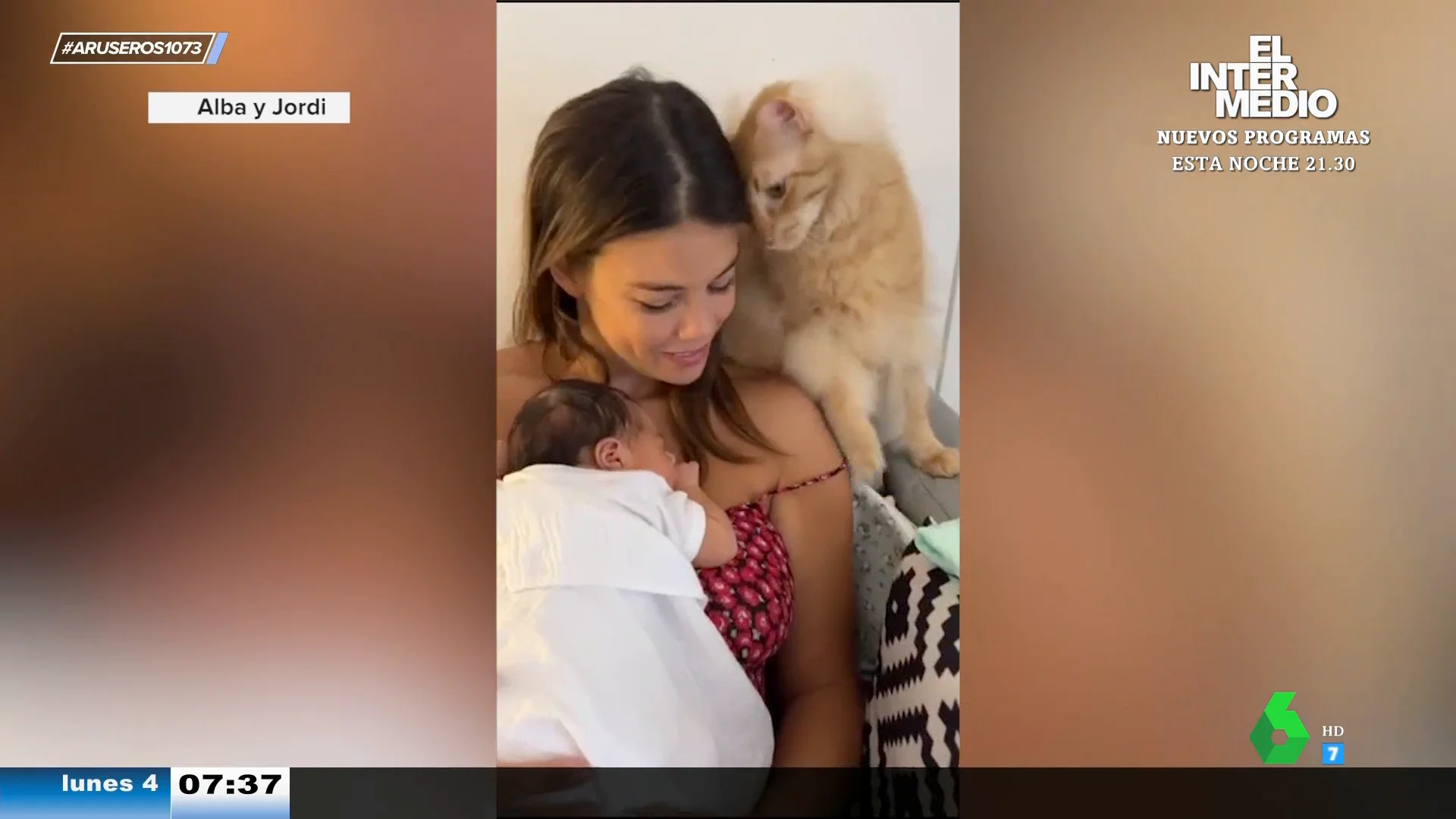 Alba Gutiérrez da a luz a su primera hija: este es el emotivo vídeo junto a la pequeña y su gato