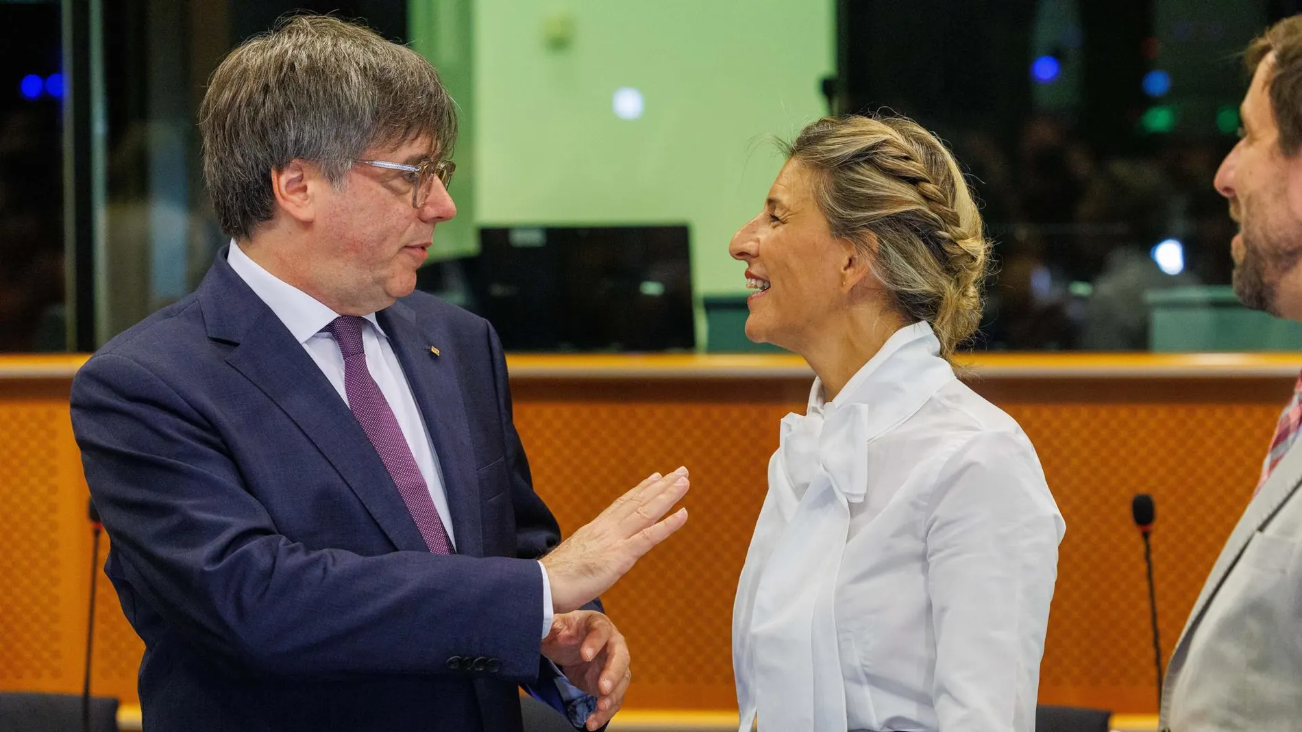 Yolanda Díaz y Puigdemont se reúnen en Bruselas