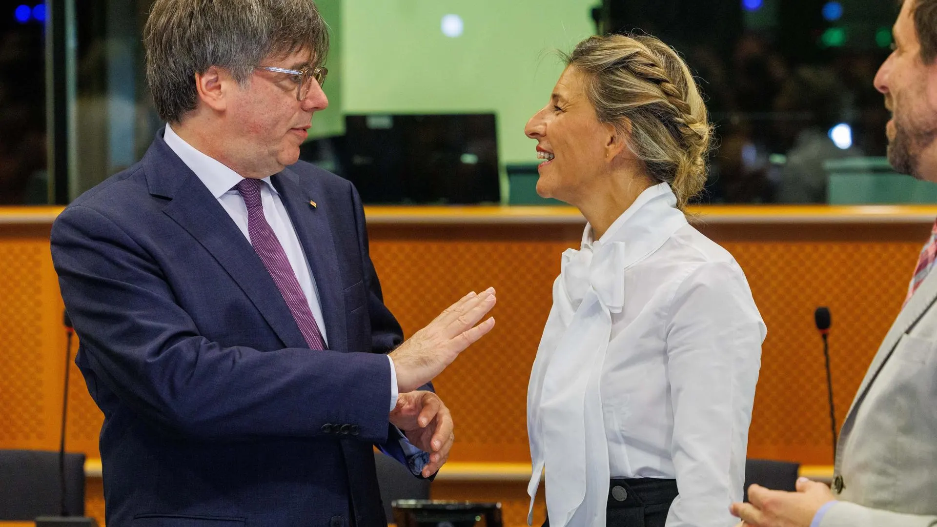 Yolanda Díaz y Puigdemont se reúnen en Bruselas