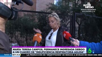 Última hora sobre María Teresa Campos: Carmen Borrego aclara que no está sedada y "la tienen tranquila"