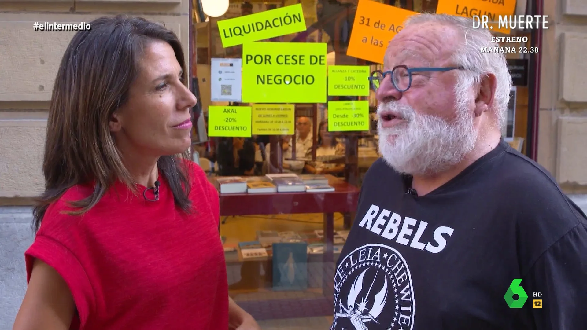 Fernando Savater destaca la importancia de la librería Lagun: "Es un símbolo de la decencia y del coraje que ha existido"