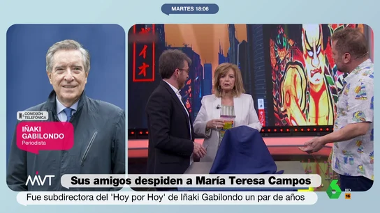 Los elogios de Iñaki Gabilondo a María Teresa Campos: "Era muy luchadora y con un sentido de la libertad indoblegable" Los elogios de Iñaki Gabilondo a María Teresa Campos: "Era muy luchadora y con un sentido de la libertad indoblegable"