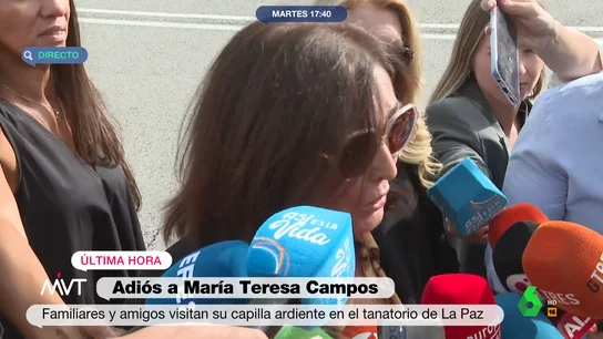 Isabel Gemio despide a Campos Isabel Gemio despide a Campos