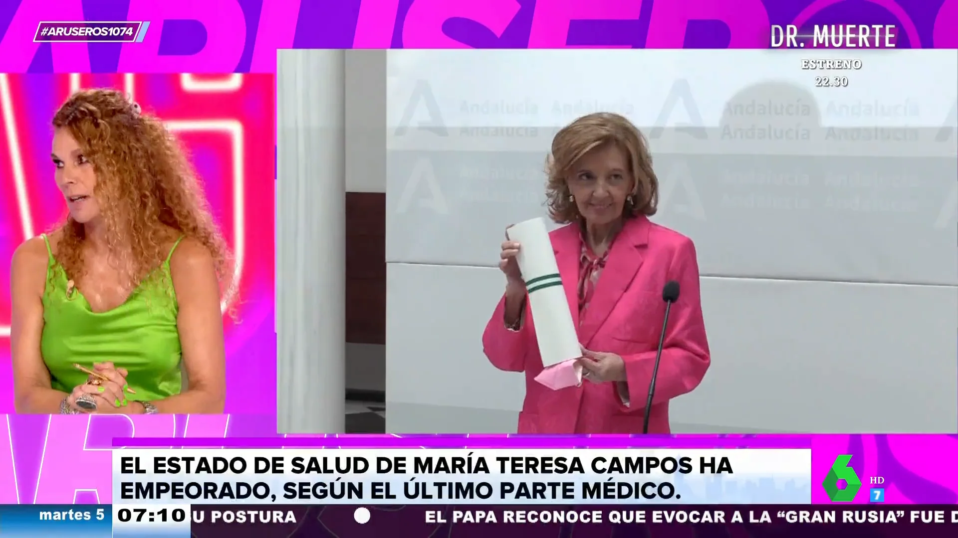 Angie Cárdenas lamenta que a María Teresa Campos no se le haya rendido "el homenaje que merece": "Las cosas, en vida"