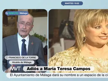 El alcalde de Málaga, sobre María Teresa Campos