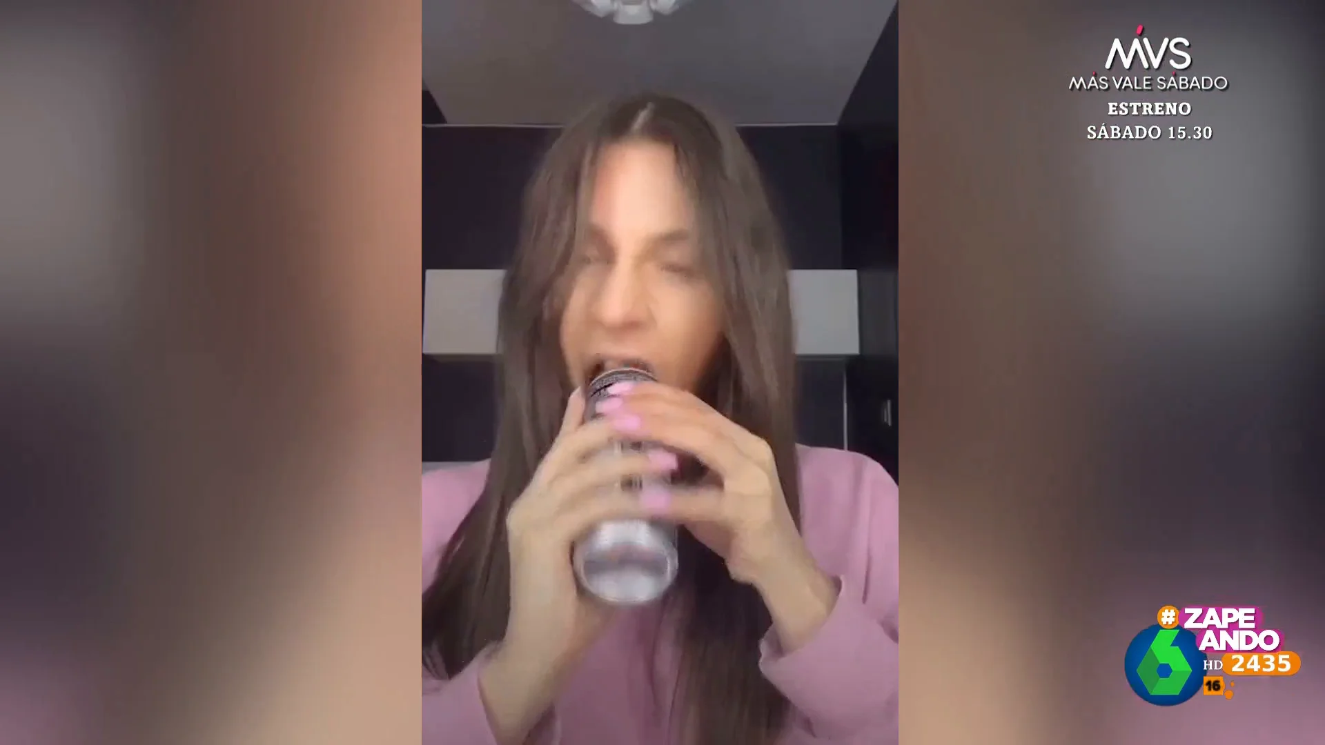 Así se queda mellada una influencer al abrir una lata de refresco con los dientes 