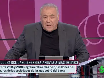 Ferreras, tajante sobre el &#39;caso Negreira&#39;: &quot;La corrupción sistémica del arbitraje español apesta&quot; 