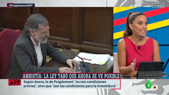 El análisis de Marta García Aller sobre las exigencias de Puigdemont: "Está pidiendo que le den la razón" El análisis de Marta García Aller sobre las exigencias de Puigdemont: "Está pidiendo que le den la razón"